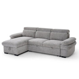 Blake Universal Corner 4 Seater Fabric Sofa Bed Grey - thumbnail 2
