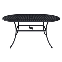 Charles Bentley Metal Cast Aluminium 7 Piece Garden Furniture Table Patio Set With Cushions - thumbnail 7