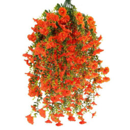 Artificial Orange Petunia Flowers, 80 Cm - Hanging And Suspended Artificial Plants - thumbnail 1