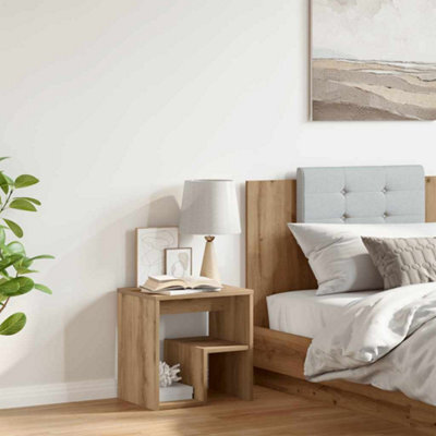 Berkfield Bedside Cabinet Artisan Oak 40X30X40 Cm Engineered Wood - image 1