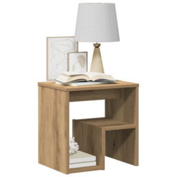 Berkfield Bedside Cabinet Artisan Oak 40X30X40 Cm Engineered Wood - thumbnail 4