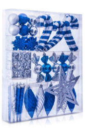 Christmas Tree World The Blue & Silver Bauble 52Pc Accessories Set - thumbnail 5