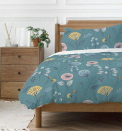 Copenhagen Home Olia Reversible Superking Duvet Cover Set With Pillowcases - Teal - thumbnail 2