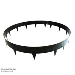 Garden Gear Circular Heavy Duty Metal Border Edging For Bushes, Shrubs & Trees 90Cm Diameter (Black) - thumbnail 2