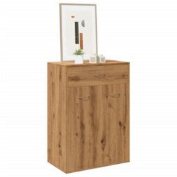 Berkfield Shoe Cabinet Artisan Oak 60X35X84 Cm Engineered Wood