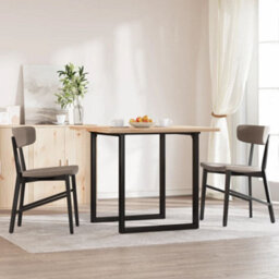 Berkfield Dining Table Legs O-Frame 70X70X73 Cm Steel - thumbnail 1