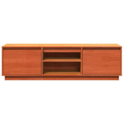 Berkfield Durable Tv Cabinet Wax Brown 140X35X40 Cm Solid Wood Pine - thumbnail 6