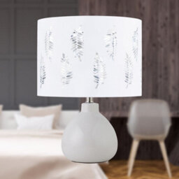 First Choice Lighting Fern - White Cut Out 25Cm Pendant Lightshade - thumbnail 6