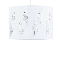 First Choice Lighting Fern - White Cut Out 25Cm Pendant Lightshade - thumbnail 2