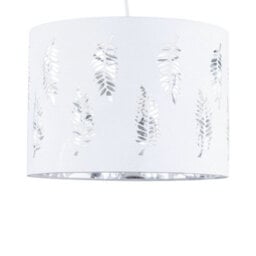 First Choice Lighting Fern - White Cut Out 25Cm Pendant Lightshade