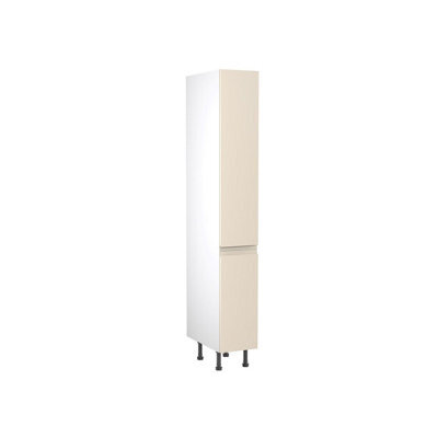 Kitchen Kit Larder Tall Unit 300mm W/ J-Pull Cabinet Door - Ultra Matt Cashmere - image 1
