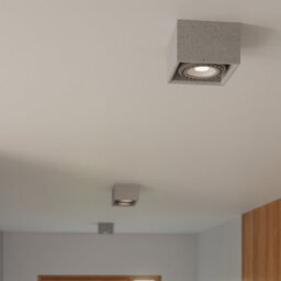 Sollux Lighting Quatro Concrete Grey 2 Light Classic Ceiling Light - thumbnail 8