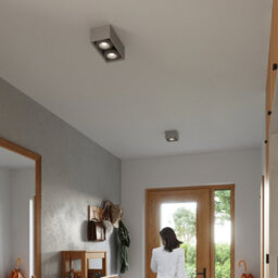 Sollux Lighting Quatro Concrete Grey 2 Light Classic Ceiling Light - thumbnail 7