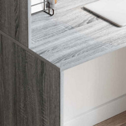Walplus Desk With Shelf Grey Sonoma 102 X 50 X 124 Cm Engineered Wood - thumbnail 4