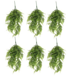 Leaf Pack Of 6 X Hanging Uv And Fire Resistant Artificial Green Pothos Plant 85Cm - thumbnail 1
