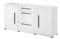 Arte Tulsa Contemporary Sideboard Cabinet In White Gloss - W1800mm X H860mm X D390mm