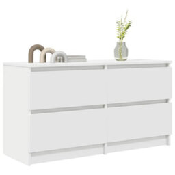 Berkfield Tv Cabinet White 100X35X54 Cm Engineered Wood - thumbnail 4
