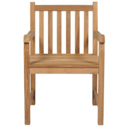 Berkfield Outdoor Chairs 6 Pcs Solid Teak Wood - thumbnail 3
