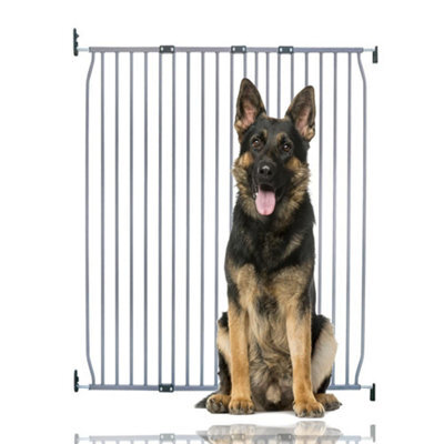 Bettacare Extra Tall Eco Screw Fit Pet Gate, Grey, 120Cm - 130Cm, Extra Tall Gate 100Cm In Height, Screw Fitted Dog Gate - image 1
