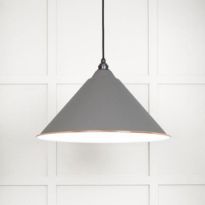 From the Anvil White Gloss Hockley Pendant In Bluff - image 1