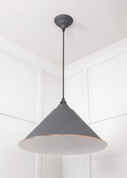 From the Anvil White Gloss Hockley Pendant In Bluff - thumbnail 5