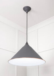 From the Anvil White Gloss Hockley Pendant In Bluff - thumbnail 4