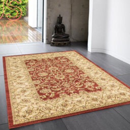 Traditional Floral Graphics Easy To Clean Rug For Dining Room -200Cm X 300Cm - thumbnail 1