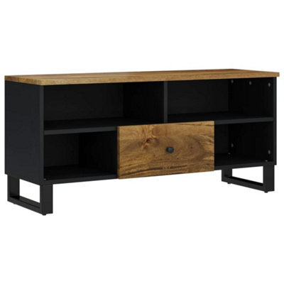 Berkfield Sturdy Tv Cabinet 100X33X46 Cm Solid Wood Mango&engineered Wood - image 1