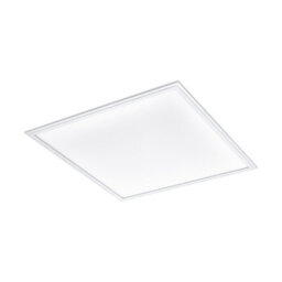 Modern White Aluminium Led Wall And Ceiling Light - 595mm Square 40W Panel With 4000K Brightness - thumbnail 1