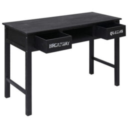 Berkfield Console Table Black 110X45X76 Cm Wood - thumbnail 2