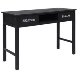 Berkfield Console Table Black 110X45X76 Cm Wood - thumbnail 1