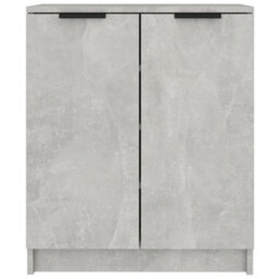 Berkfield Elegant Shoe Cabinet Concrete Grey 59X35X70 Cm Engineered Wood - thumbnail 3
