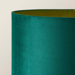 Valuelights Charles Chrome Floor Lamp With Green Velvet Shade And Bulb - thumbnail 3