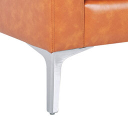 Beliani Sofa 3 Seater Gavle Faux Leather Golden Brown - thumbnail 9