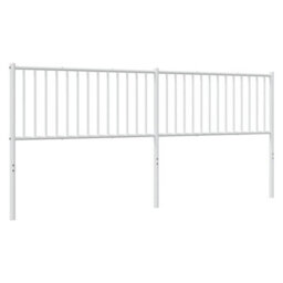 Berkfield Metal Headboard White 200 Cm - thumbnail 5