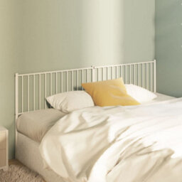 Berkfield Metal Headboard White 200 Cm - thumbnail 1