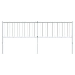 Berkfield Metal Headboard White 200 Cm - thumbnail 3