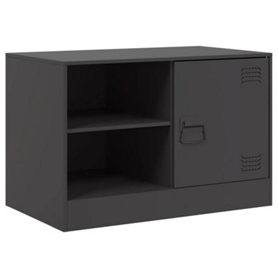 Berkfield Sturdy Tv Cabinet Black 67X39X44 Cm Steel - image 1