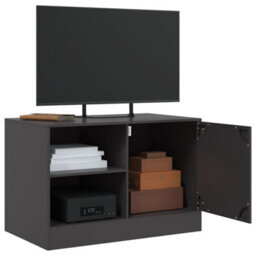 Berkfield Sturdy Tv Cabinet Black 67X39X44 Cm Steel - thumbnail 5