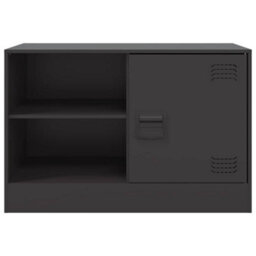 Berkfield Sturdy Tv Cabinet Black 67X39X44 Cm Steel - thumbnail 6