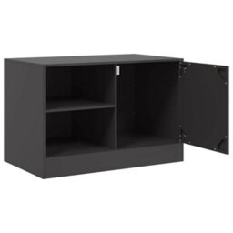 Berkfield Sturdy Tv Cabinet Black 67X39X44 Cm Steel - thumbnail 7