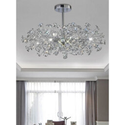 Luminosa Lighting Luminosa Savanna Floor Lamp 3 Light G9 Polished Chrome/crystal, Not Led/cfl Compatible - thumbnail 3