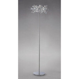 Luminosa Lighting Luminosa Savanna Floor Lamp 3 Light G9 Polished Chrome/crystal, Not Led/cfl Compatible - thumbnail 2