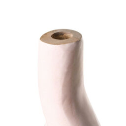 Beliani Decorative Vase Lagos 40 Cm Mango Wood Black/ Beige - thumbnail 6