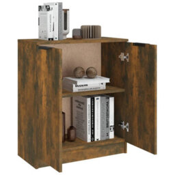 Berkfield Sideboard Smoked Oak 60X30X70 Cm Engineered Wood - thumbnail 6