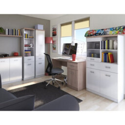 Heze Furniture Andy Desk With Storage - Sonoma Oak - thumbnail 3