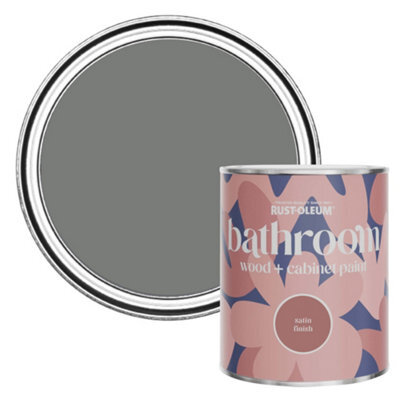 Rust-Oleum Torch Grey Satin Bathroom Wood & Cabinet Paint 750Ml - image 1
