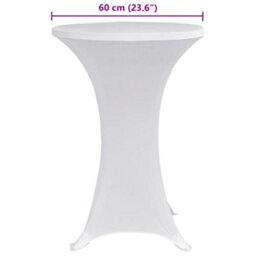 Walplus Standing Table Cover 70 Cm White Stretch 4 Pcs - thumbnail 6