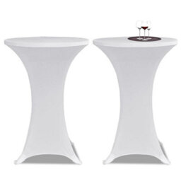 Walplus Standing Table Cover 70 Cm White Stretch 4 Pcs - thumbnail 2