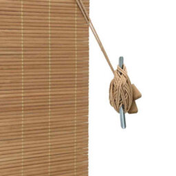 Berkfield Window Blinds & Shades With Curtains Manual Light Brown Bamboo - thumbnail 6
